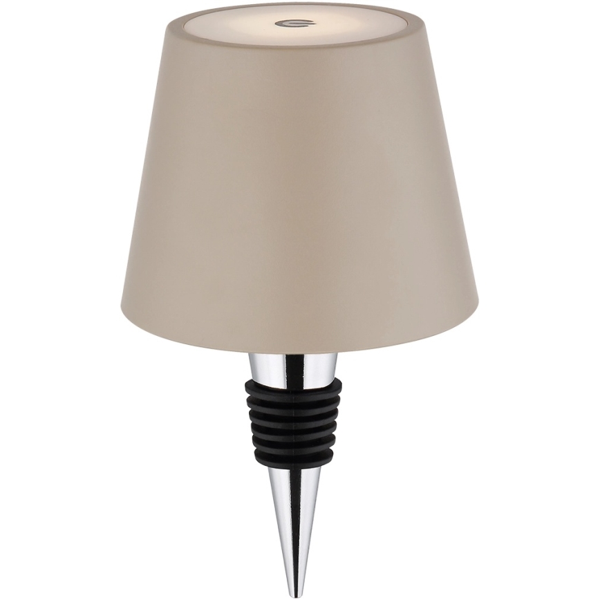 Globo - 3-in-1 wiederaufladbare LED-Tischlampe für den Außenbereich, dimmbar, mit Touch-Bedienung, LED/3W/5V, 3000/4000/5000K, IP54, 1800 mAh