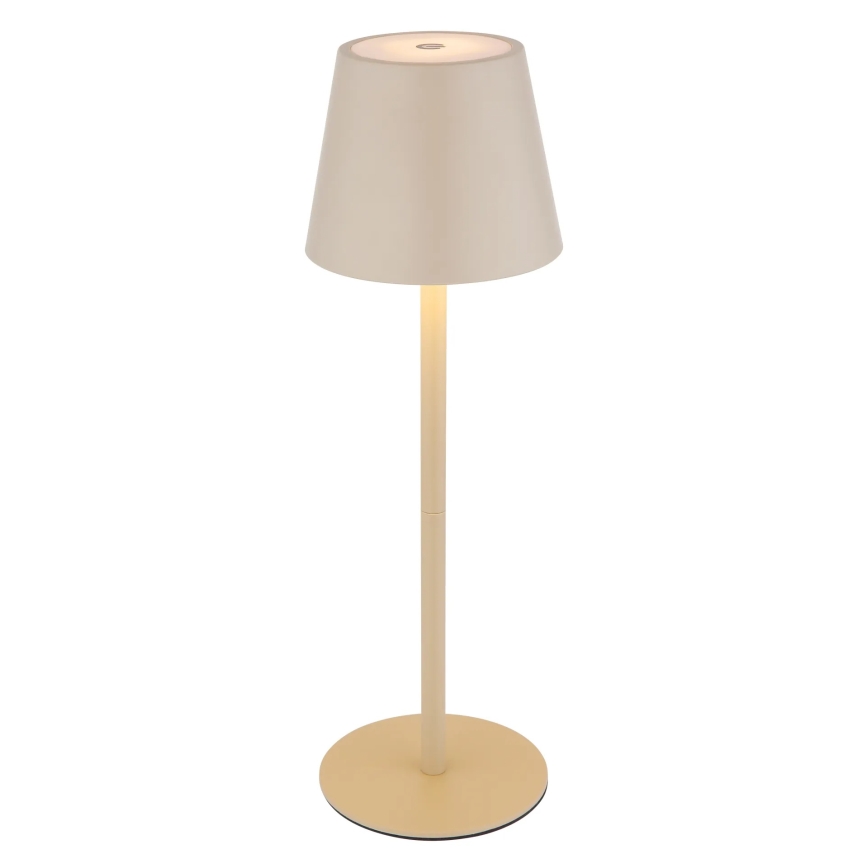 Globo - 3-in-1 wiederaufladbare LED-Tischlampe für den Außenbereich, dimmbar, mit Touch-Bedienung, LED/3W/5V, 3000/4000/5000K, IP54, 1800 mAh