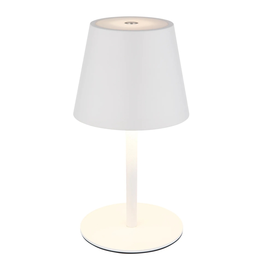 Globo - Lampe de table LED d'extérieur tactile et dimmable, rechargeable 3 en 1 LED/3W/5V 3000/4000/5000K IP54 1800 mAh blanche