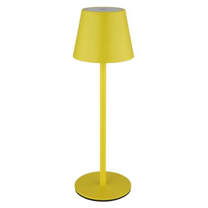 Globo - Lampada da tavolo ricaricabile per esterni dimmerabile a sfioramento 3 in 1 LED/3W/5V 3000/4000/5000K IP54 1800 mAh gialla