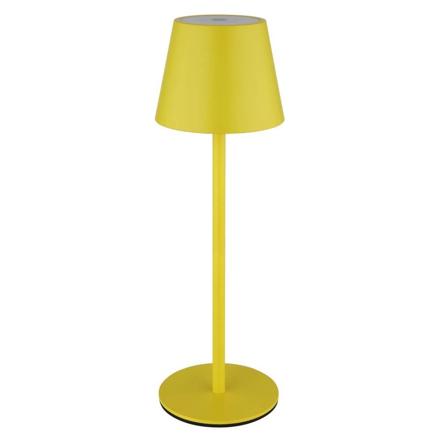 Globo - Lampada da tavolo ricaricabile per esterni dimmerabile a sfioramento 3 in 1 LED/3W/5V 3000/4000/5000K IP54 1800 mAh gialla