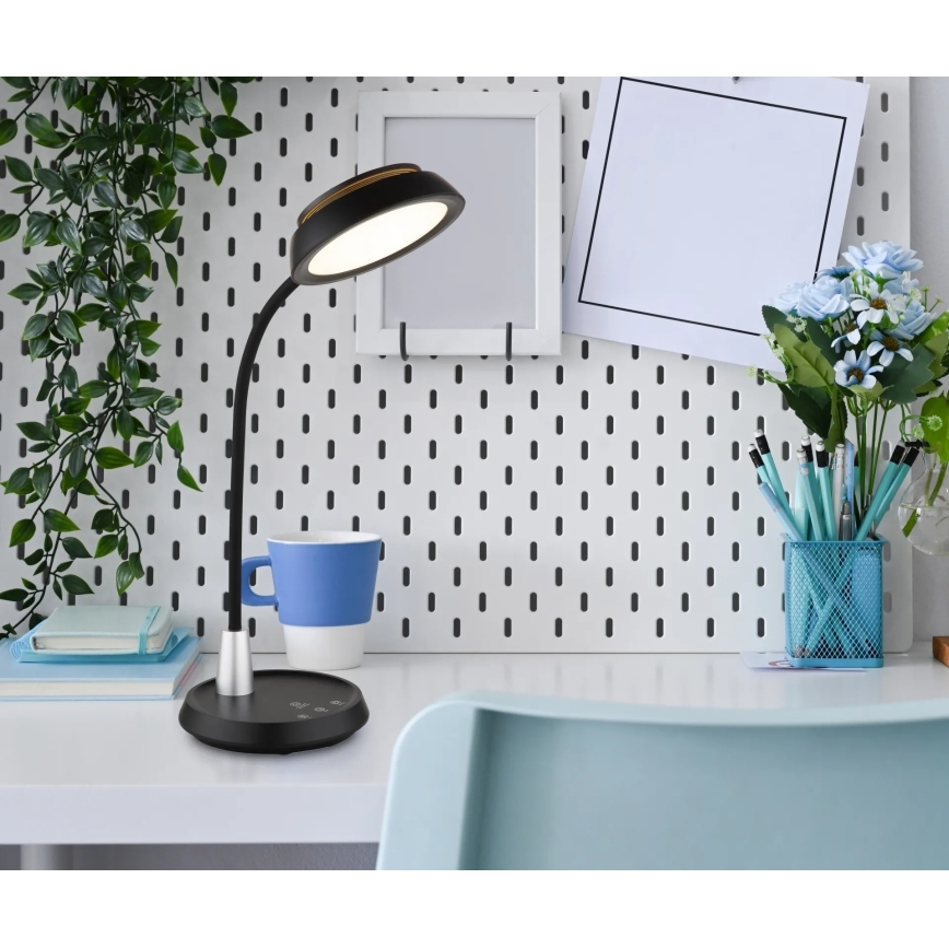 Globo - Lampada da tavolo dimmerabile a LED con controllo touch LED/12W/230V 3000/4000/6500K nera