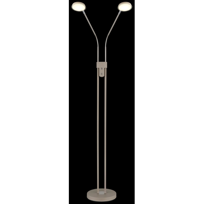Globo - Lampada a piantana LED dimmerabile 2xLED/6,5W/230V 2700/3350/4000K beige