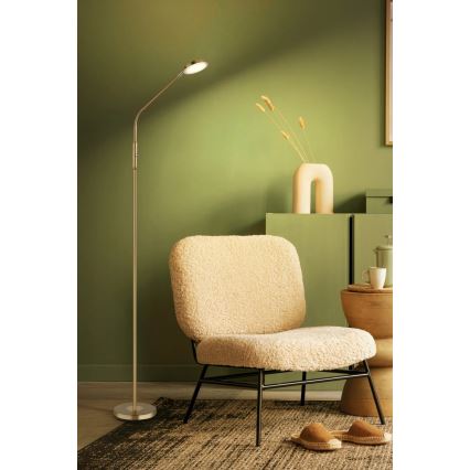 Globo - LED dimmbare Touch-Stehleuchte LED/6,5W/230V 2700/3350/4000K Messing