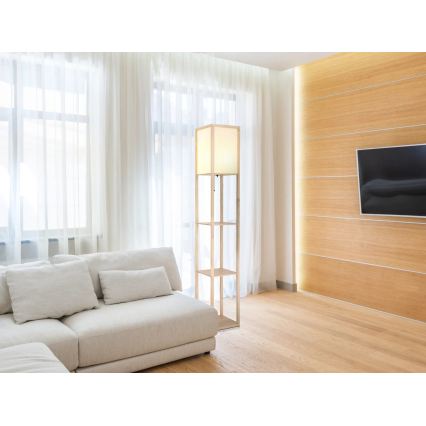Globo - Lampadaire 1xE27/60W/230V beige