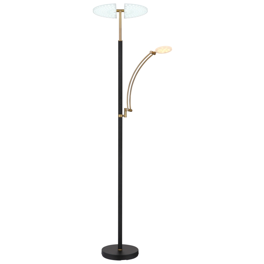 Globo - Lampadaire dimmable LED/40W/230V + LED/5,5W 2700/4000/6000K noir