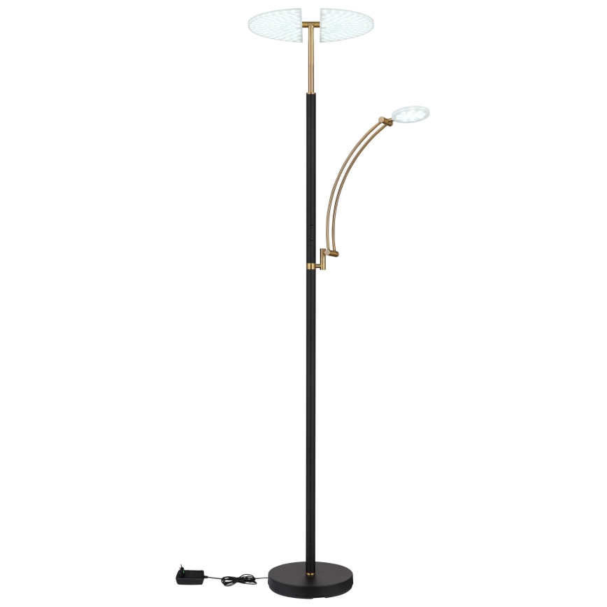 Globo - Lampadaire dimmable LED/40W/230V + LED/5,5W 2700/4000/6000K noir