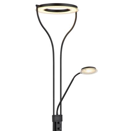 Globo - dimmbare LED-Stehleuchte LED/20W/230V + LED/4W 3000K schwarz