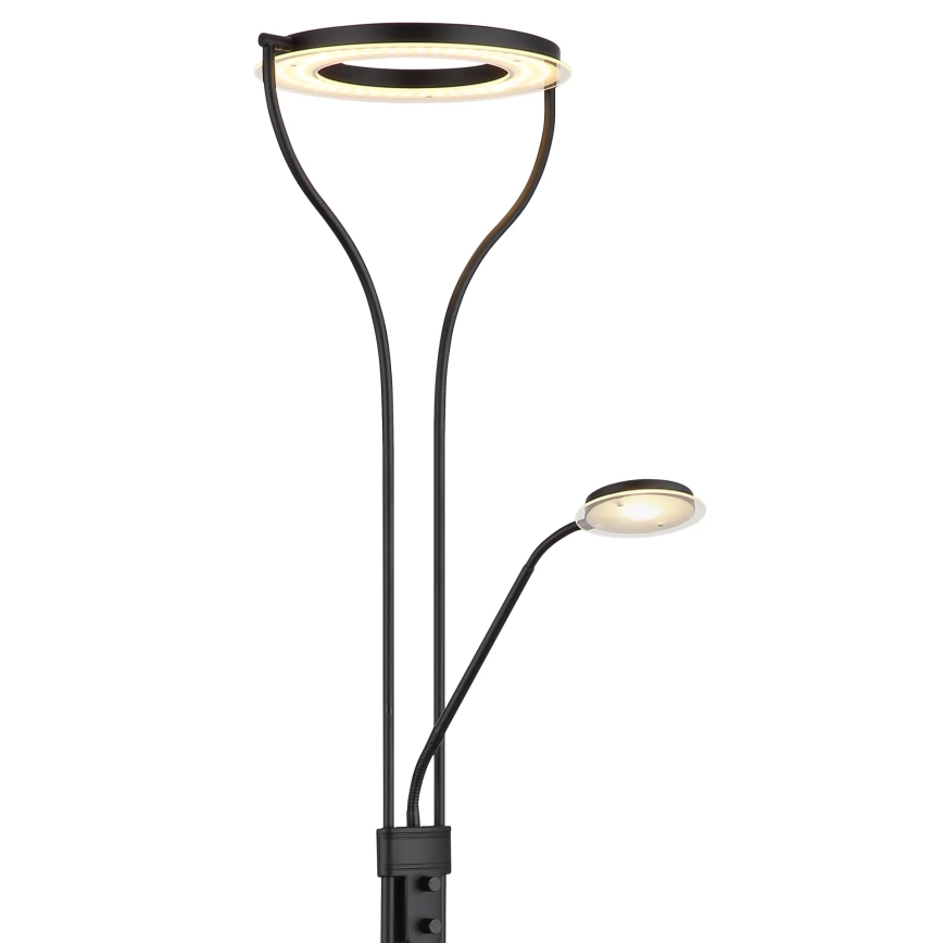 Globo - dimmbare LED-Stehleuchte LED/20W/230V + LED/4W 3000K schwarz
