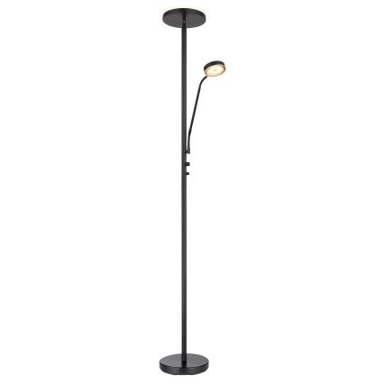 Globo - dimmbare LED-Stehleuchte LED/18,5W/230V + LED/4,5W 3000K schwarz