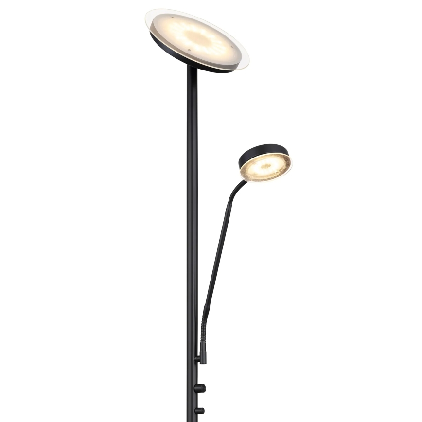 Globo - dimmbare LED-Stehleuchte LED/18,5W/230V + LED/4,5W 3000K schwarz