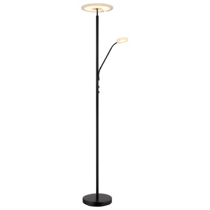 Globo - dimmbare LED-Stehleuchte LED/28W/230V + LED/5W 3000K schwarz