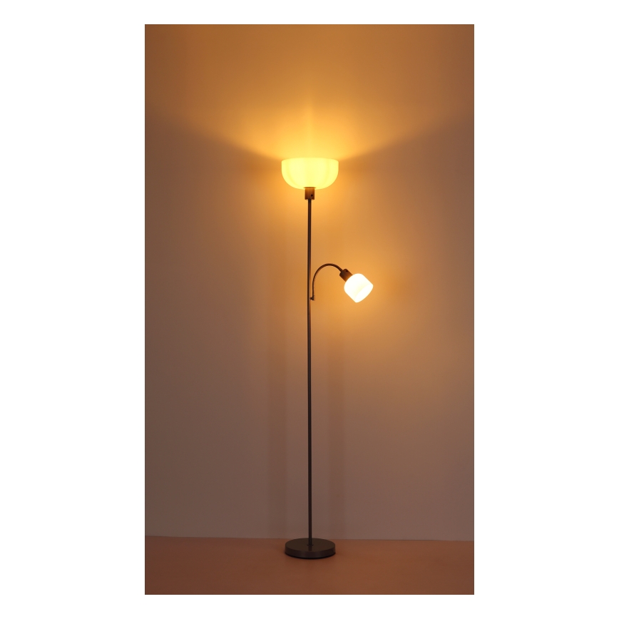 Globo - Lampada da terra 1xE27/40W/230V + 1xE14/25W