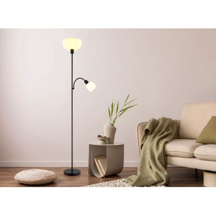 Globo - Stehlampe 1xE27/40W/230V + 1xE14/25W