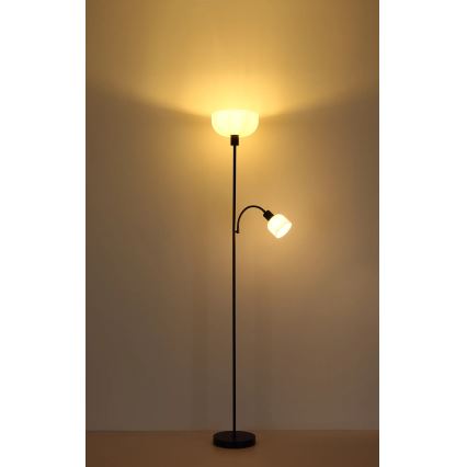 Globo - Stehlampe 1xE27/40W/230V + 1xE14/25W