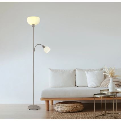 Globo - Lampadaire 1xE27/40W/230V + 1xE14/25W