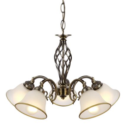 Globo 60208-5 - Lustre avec chaîne ODIN 5xE27/60W/230V