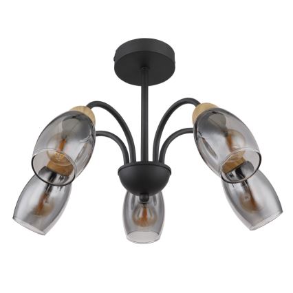 Globo - Lampadario a sospensione con supporto rigido 5xE14/25W/230V