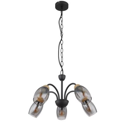 Globo - Lampadario a sospensione con catena 5xE14/25W/230V