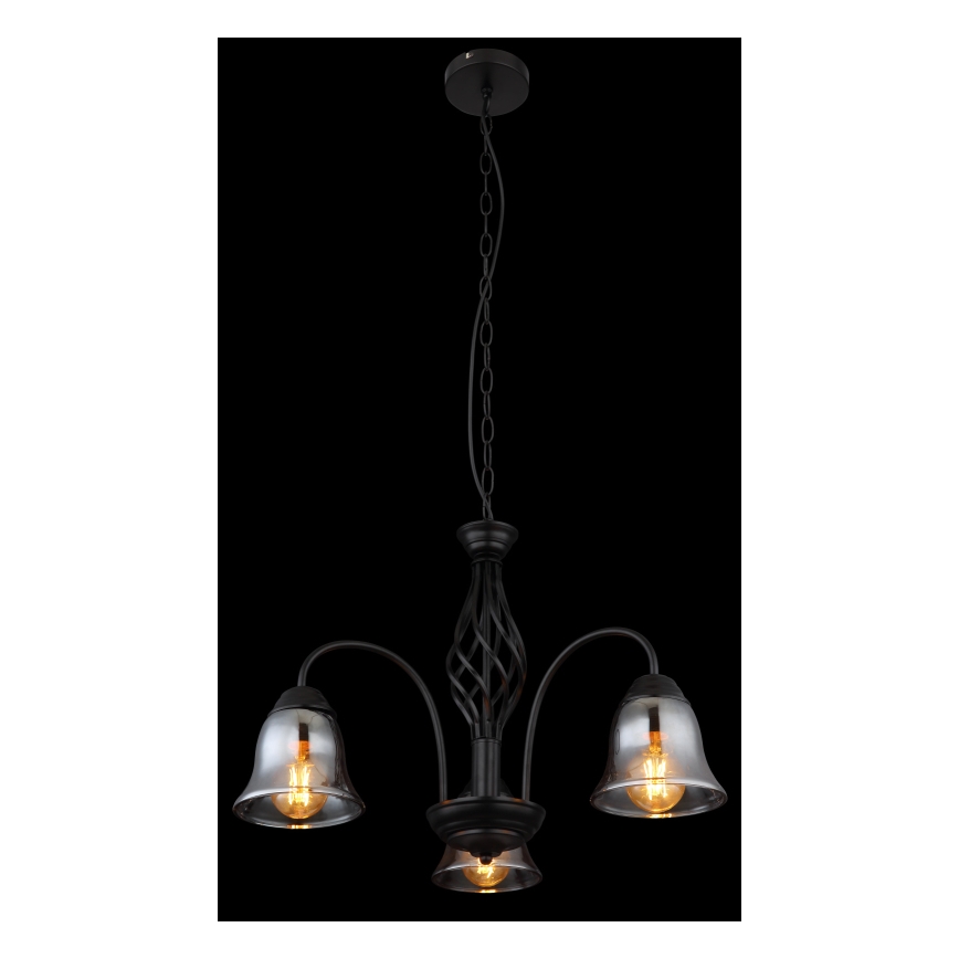 Globo - Suspension chaîne 3xE27/60W/230V