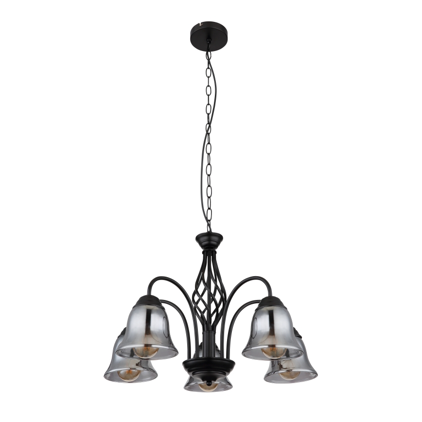 Globo - Lampadario a sospensione con catena 5xE27/60W/230V