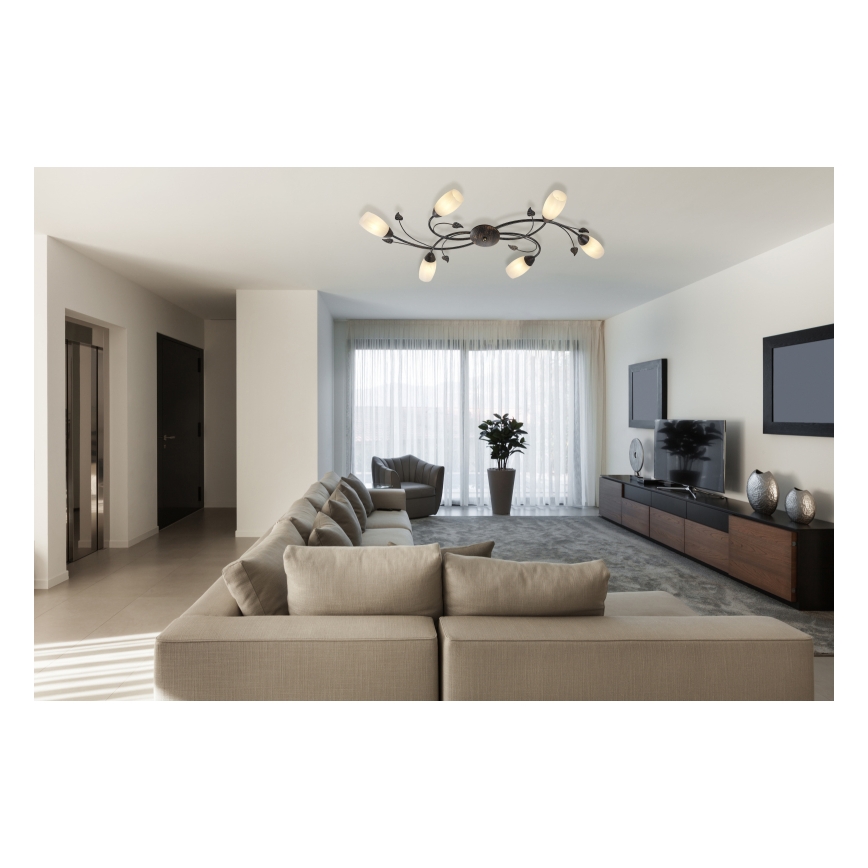 Globo - Lampadario a plafone 6xE14/40W/230V