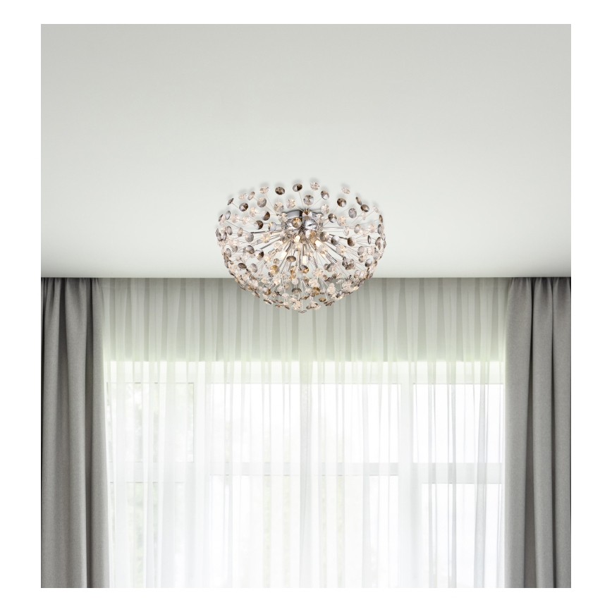 Globo - LED-Deckenleuchte 6xG9/3,5W/230V d 60 cm glänzendes Chrom