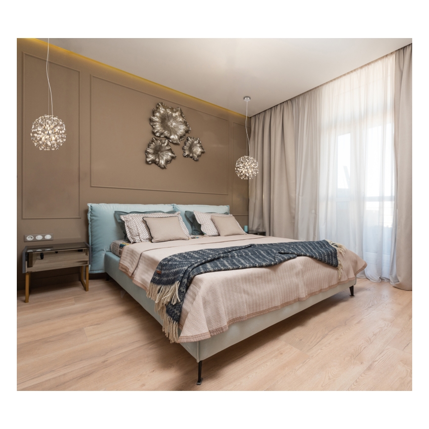 Globo - Lustre LED sur câble 8xG9/3,5W/230V chrome brillant