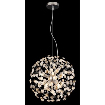 Globo - Lustre LED sur câble 8xG9/3,5W/230V chrome brillant