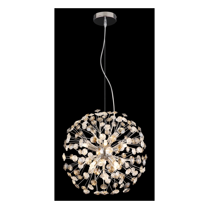 Globo - Lustre LED sur câble 8xG9/3,5W/230V chrome brillant