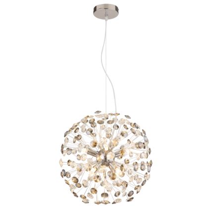 Globo - Lustre LED sur câble 8xG9/3,5W/230V chrome brillant