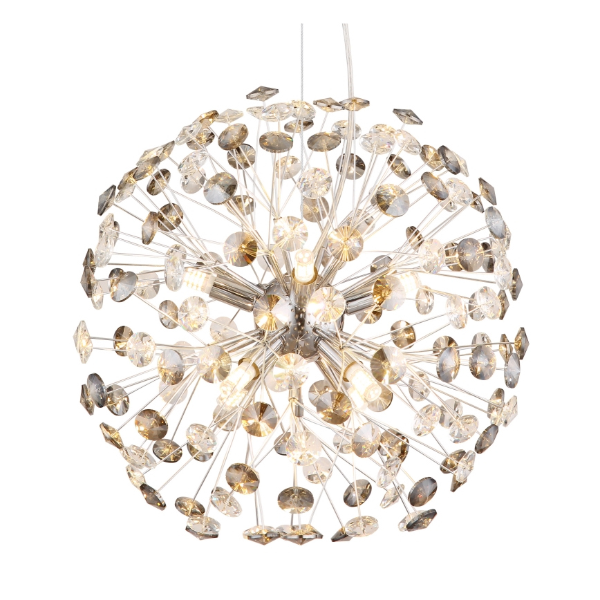 Globo - Lustre LED sur câble 8xG9/3,5W/230V chrome brillant