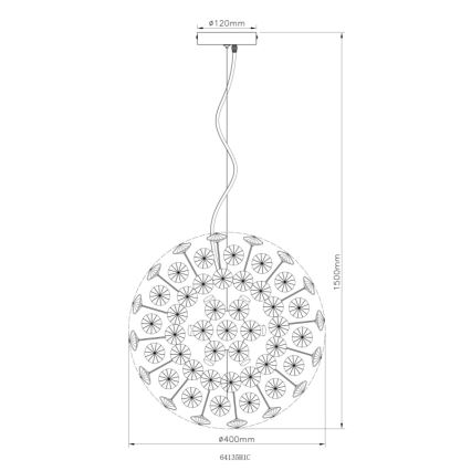 Globo - Lustre LED sur câble 8xG9/3,5W/230V chrome brillant