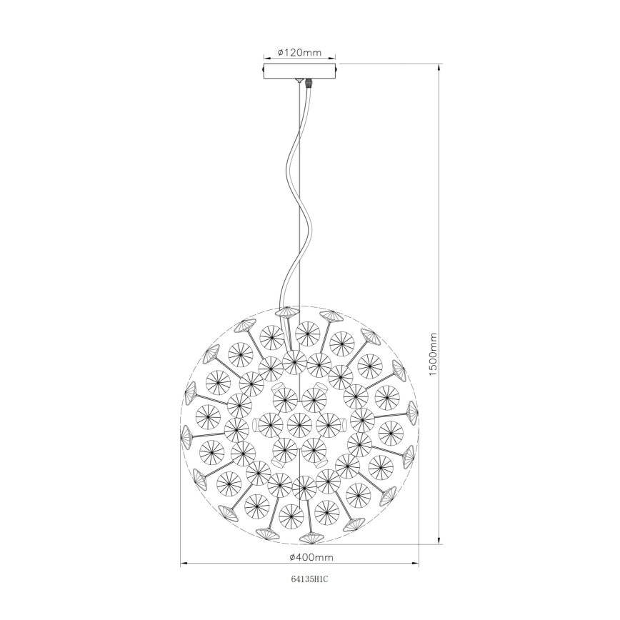 Globo - Lustre LED sur câble 8xG9/3,5W/230V chrome brillant