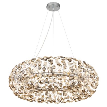 Globo - Lampadario a sospensione LED in cristallo con cavo 20xG9/3,5W/230V