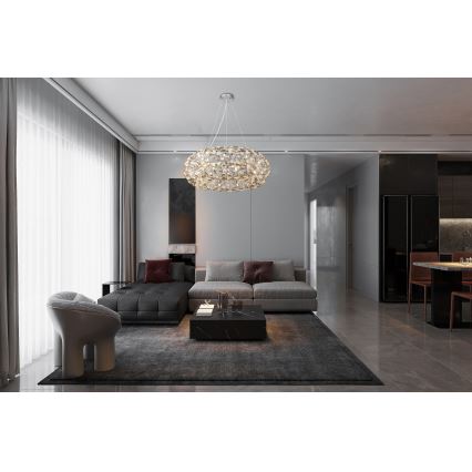 Globo - Lustre LED en cristal suspendu par câble 20xG9/3,5W/230V
