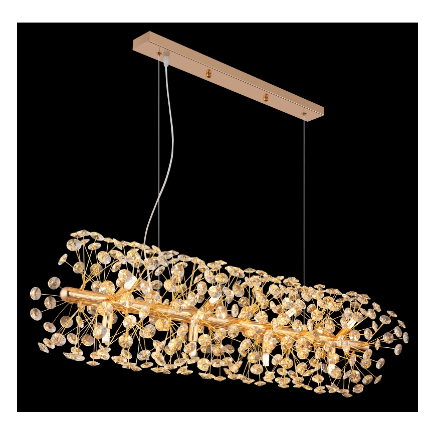 Globo - Suspension LED sur câble 12xG9/3,5W/230V dorée