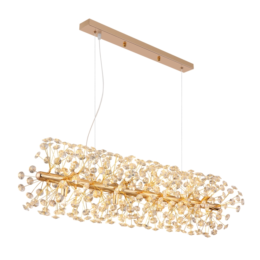 Globo - Suspension LED sur câble 12xG9/3,5W/230V dorée