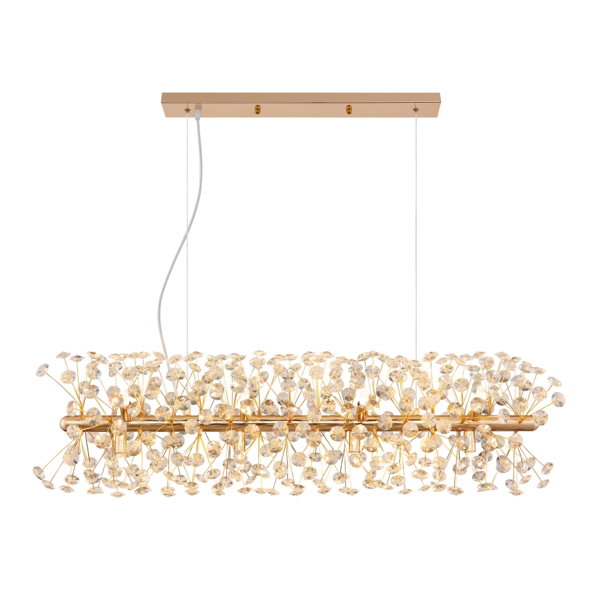 Globo - Suspension LED sur câble 12xG9/3,5W/230V dorée