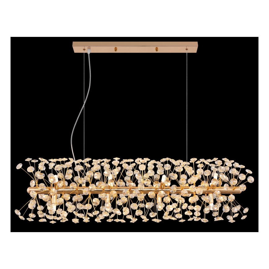 Globo - Suspension LED sur câble 12xG9/3,5W/230V dorée