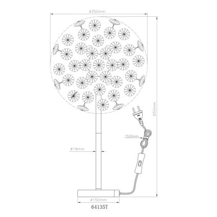 Globo - Lampe de table LED 8xG9/3,5W/230V doré