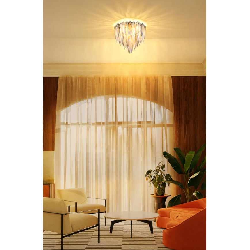 Globo - Plafoniera da soffitto 5x E14, 40W, 230V, Ø 42 cm