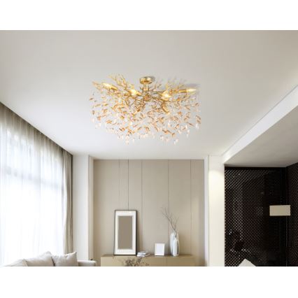 Globo - Lampadario a stelo 7xE14/40W/230V dorato