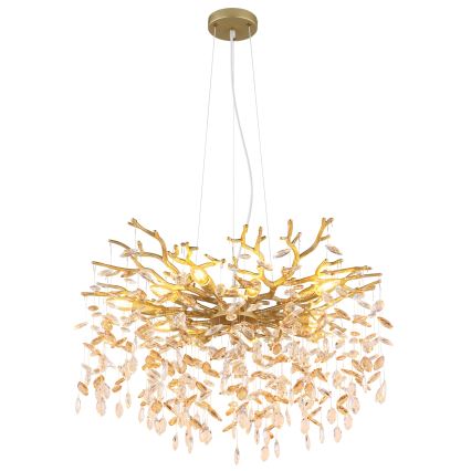 Globo - Lampadario sospeso con cavo 10xE14/40W/230V dorato