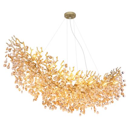 Globo - Pendelleuchte an Kabel 16xE14/40W/230V goldfarben