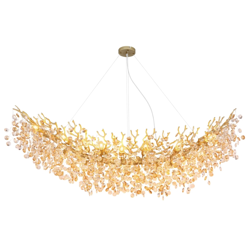 Globo - Pendelleuchte an Kabel 16xE14/40W/230V goldfarben
