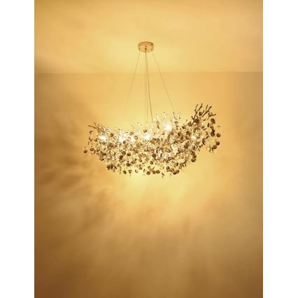 Globo - Kronleuchter an Kabel 16xE14/40W/230V silber