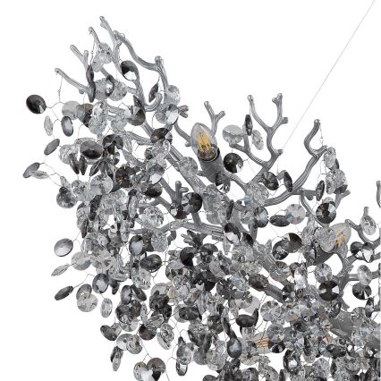 Globo - Kronleuchter an Kabel 16xE14/40W/230V silber