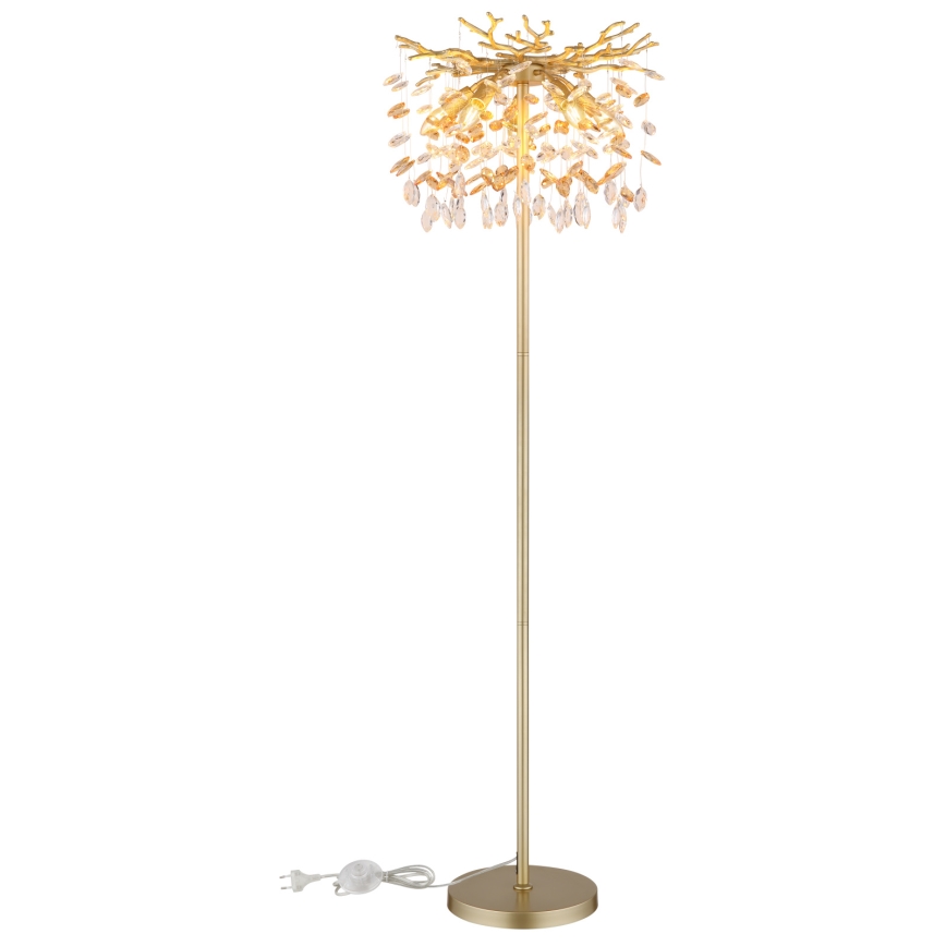 Globo - Lampadaire 5xE14/40W/230V doré