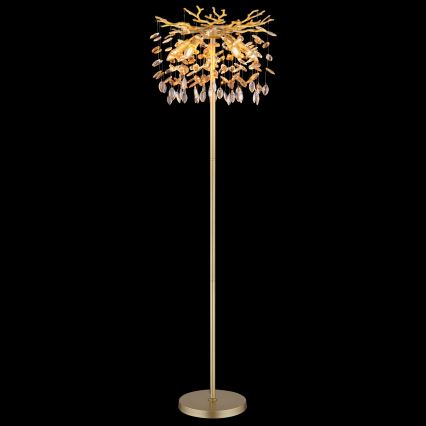 Globo - Lampadaire 5xE14/40W/230V doré